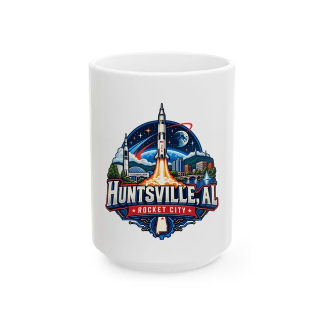 Huntsville AL Rocket City Ceramic Mug (11oz/15oz)