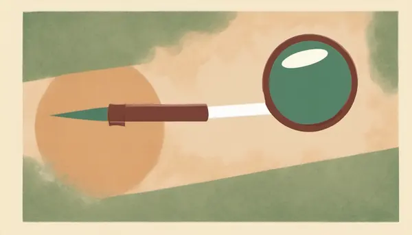A magnifying glass burning the object it examines, standing for monitoring software that is itself overheating the machine.