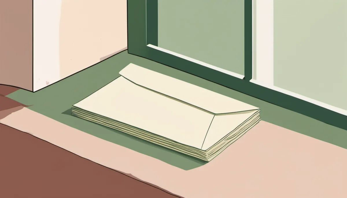 A paper envelope propped on a windowsill, standing for a plain way to get in touch.