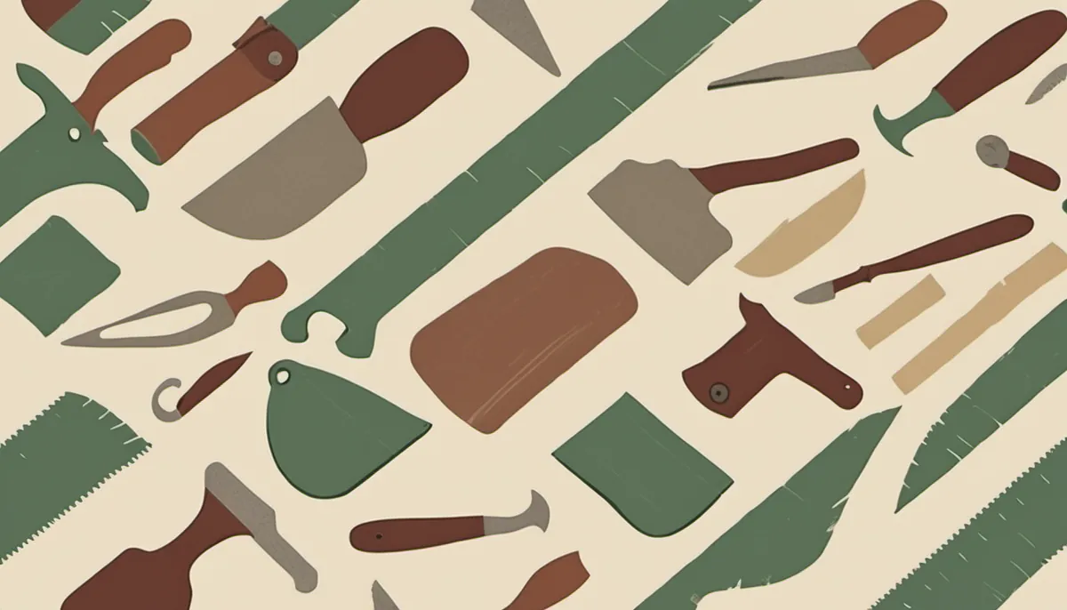 Hand tools laid out with a plain tag on each, standing for software judged honestly with its drawbacks named.